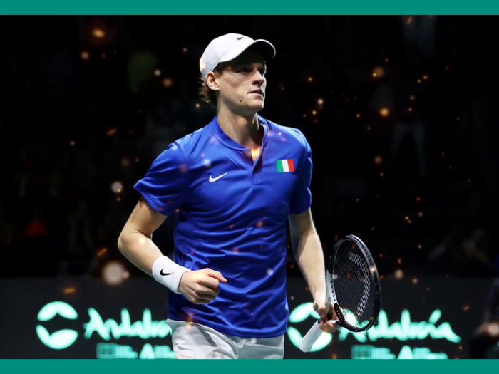 包含戴维斯杯横扫年终总决赛，辛纳带队取胜的词条